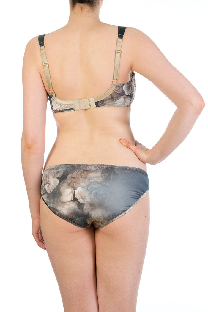 Octavia floral print silk lingerie set